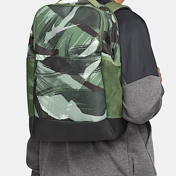 Nike Green Camouflage Men's Backpack - Picture 1 of 8